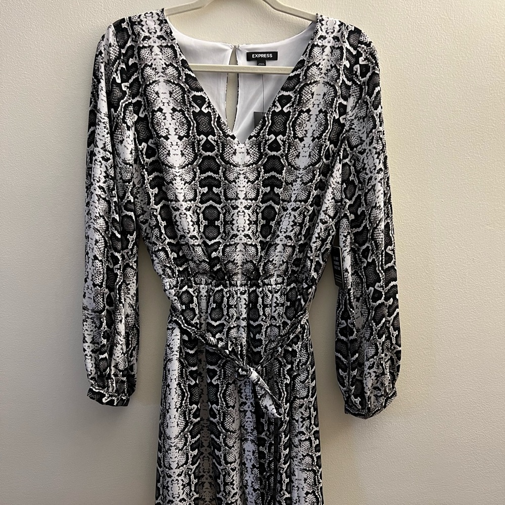 NWT Express Snakeskin Print Dress M